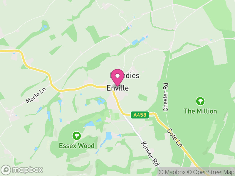 Map of Enville, South Staffordshire