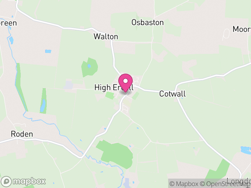 Map of Ercall Magna, Telford and Wrekin