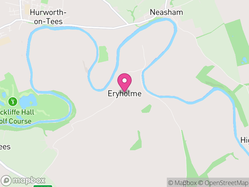 Map of Eryholme, North Yorkshire