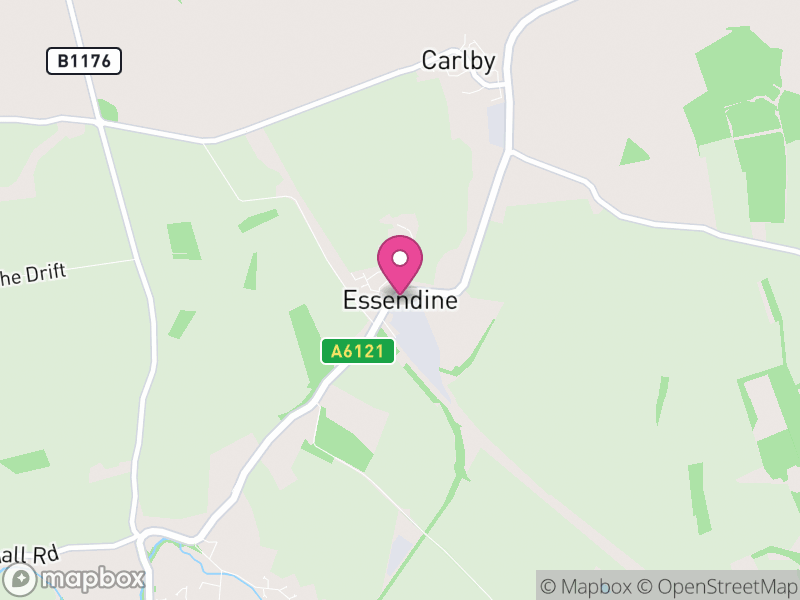 Map of Essendine, Rutland
