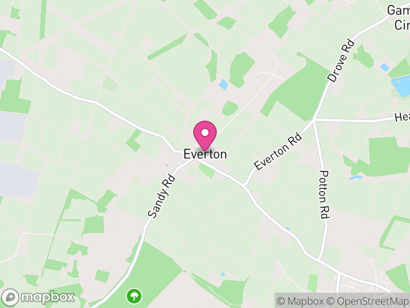 Map of Everton, Central Bedfordshire