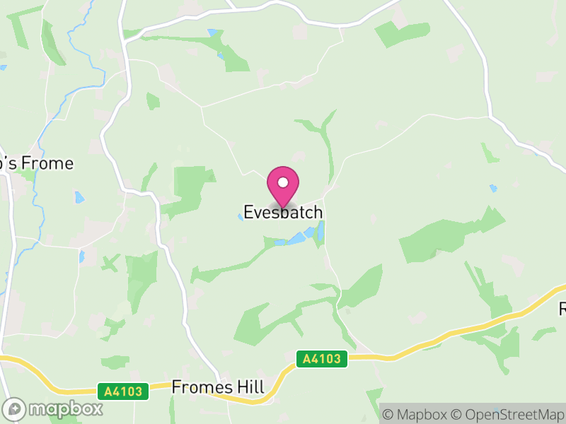 Map of Evesbatch, Herefordshire