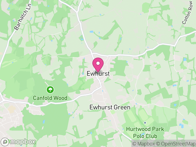 Map of Ewhurst, Waverley