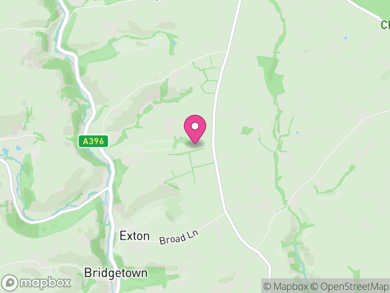 Map of Exton, Somerset