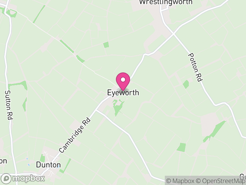 Map of Eyeworth, Central Bedfordshire