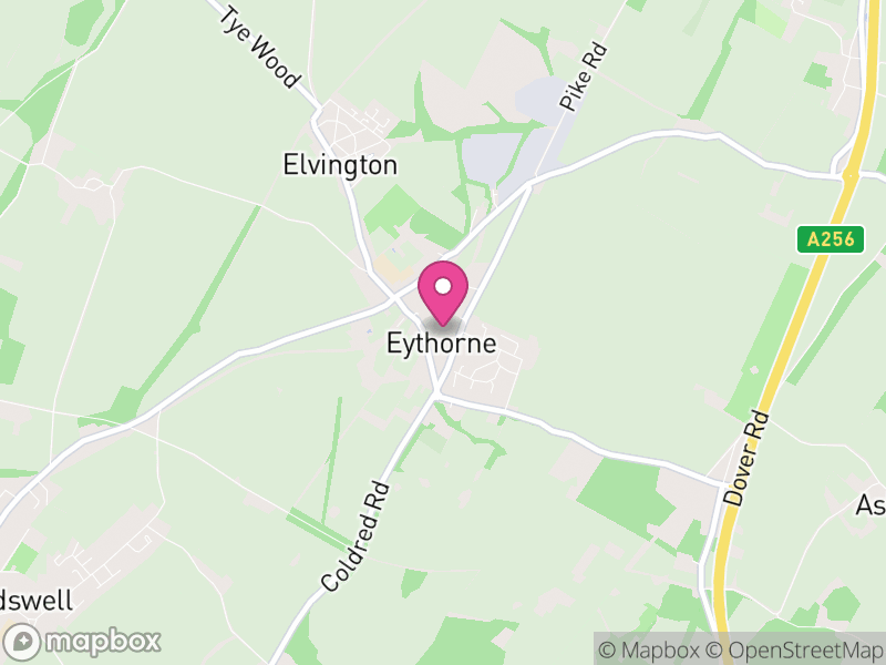 Map of Eythorne, Dover