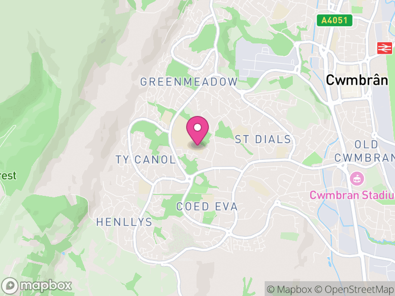 Map of Fairwater, Torfaen