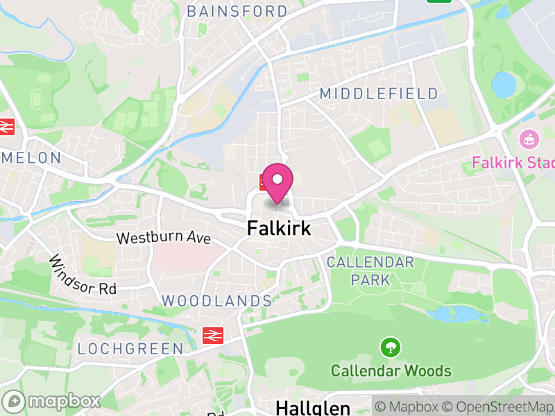 Map of Falkirk, Scotland