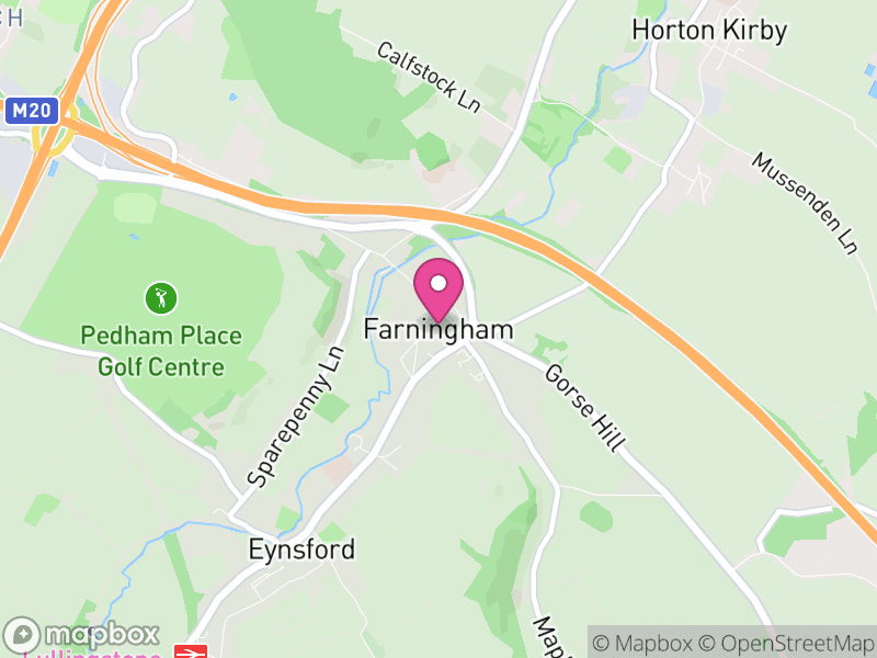 Map of Farningham, Sevenoaks
