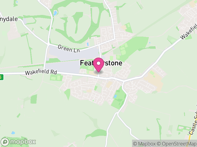Map of Featherstone, Wakefield