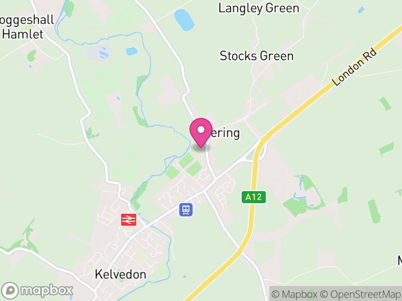 Map of Feering, Braintree