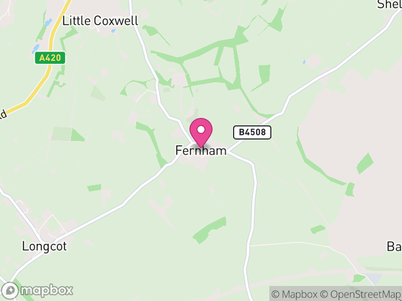 Map of Fernham, Vale of White Horse