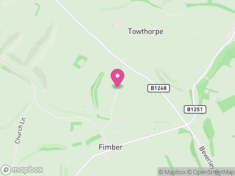 Map of Fimber, East Riding of Yorkshire