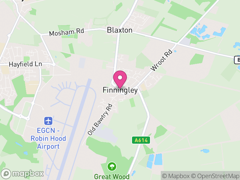 Map of Finningley, Doncaster