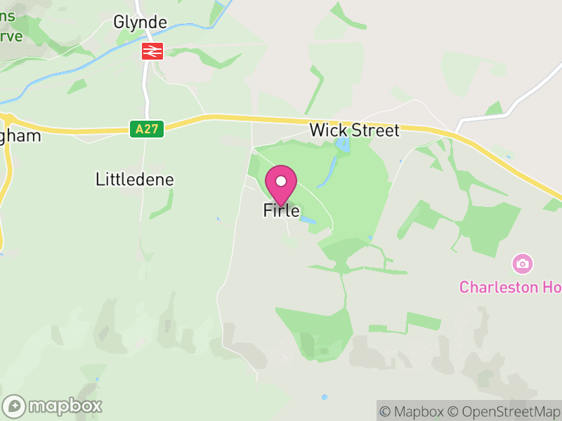 Map of Firle, Lewes