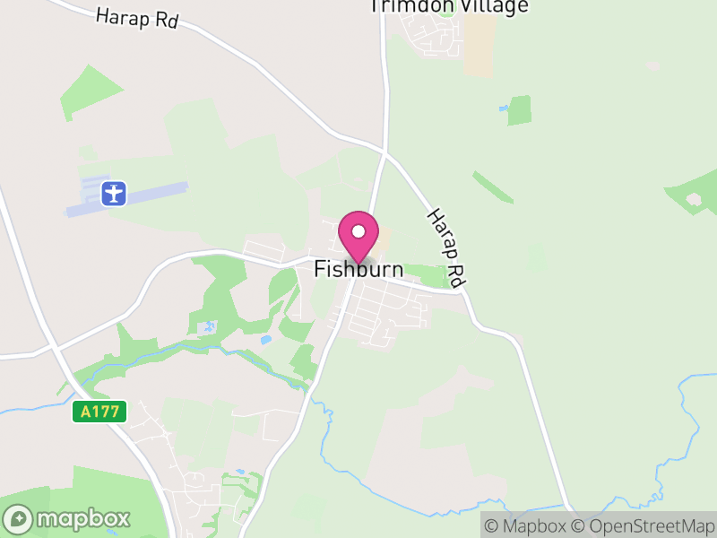 Map of Fishburn, County Durham