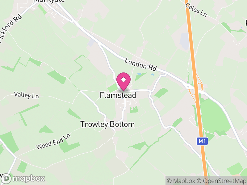 Map of Flamstead, Dacorum