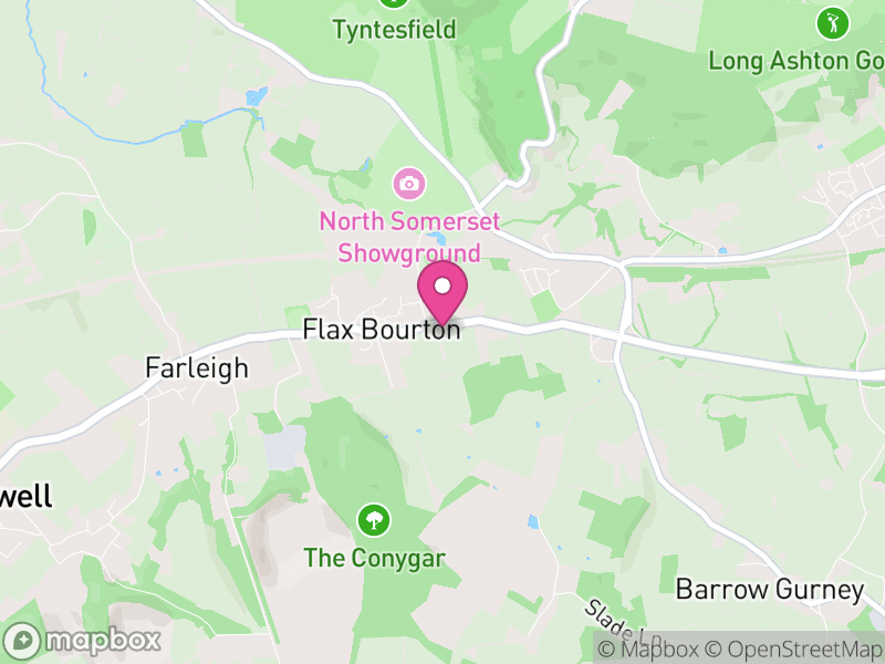 Map of Flax Bourton, North Somerset