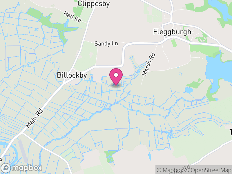 Map of Fleggburgh, Great Yarmouth