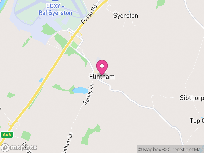 Map of Flintham, Rushcliffe