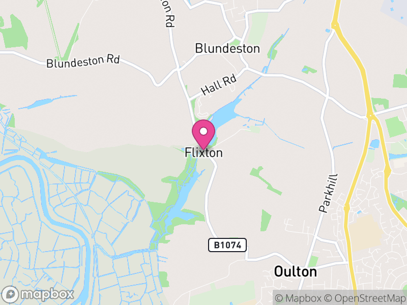Map of Flixton, East Suffolk