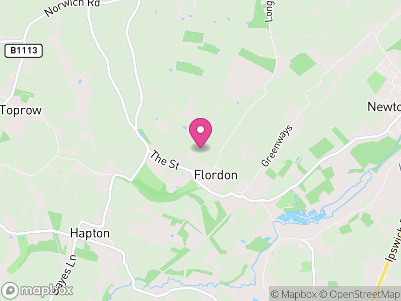Map of Flordon, South Norfolk