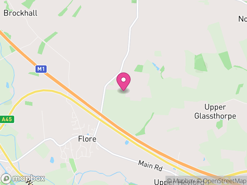 Map of Flore, West Northamptonshire