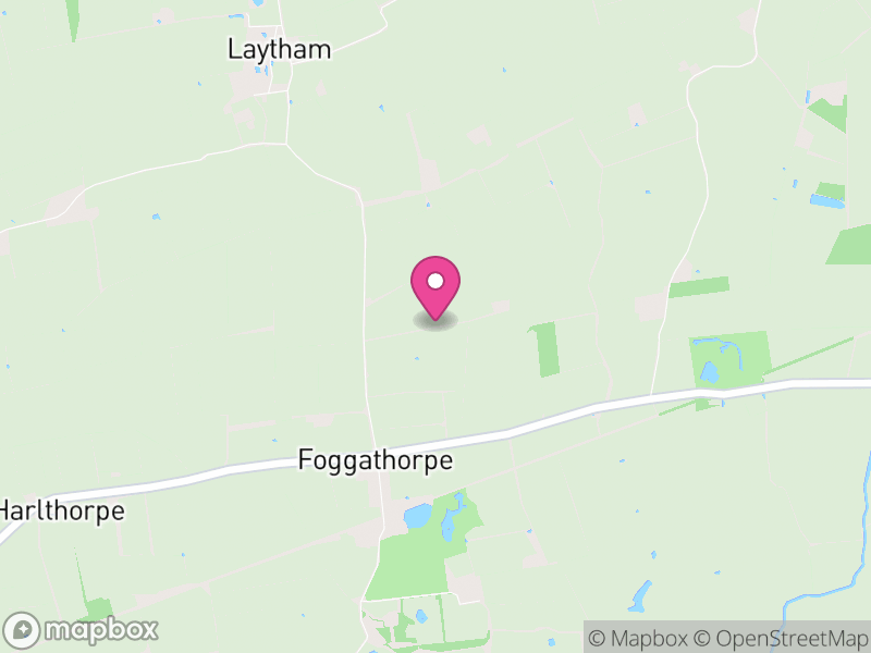 Map of Foggathorpe, East Riding of Yorkshire