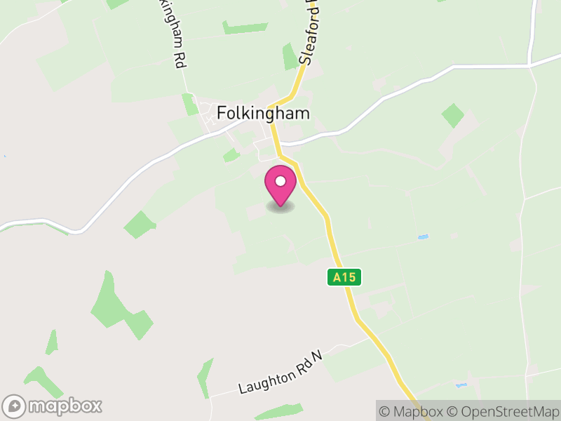 Map of Folkingham, South Kesteven