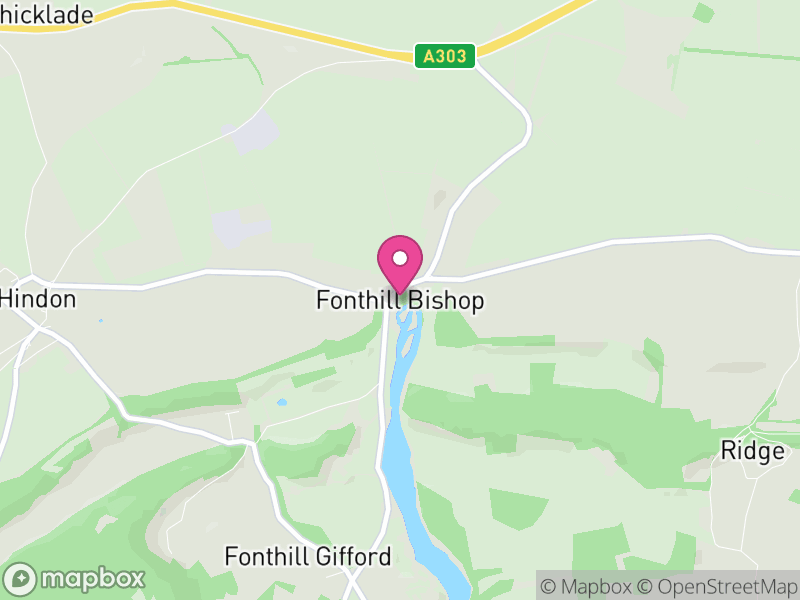 Map of Fonthill Bishop, Wiltshire