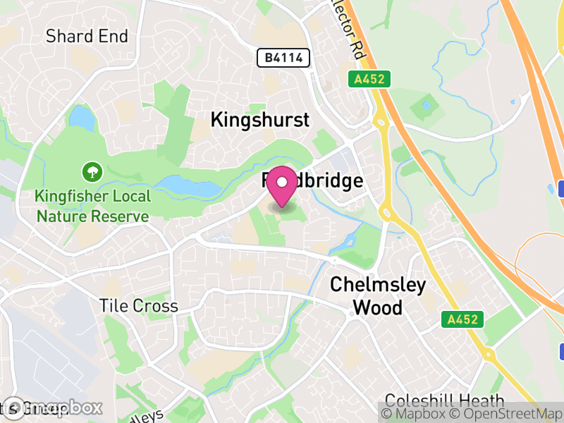 Map of Fordbridge, Solihull