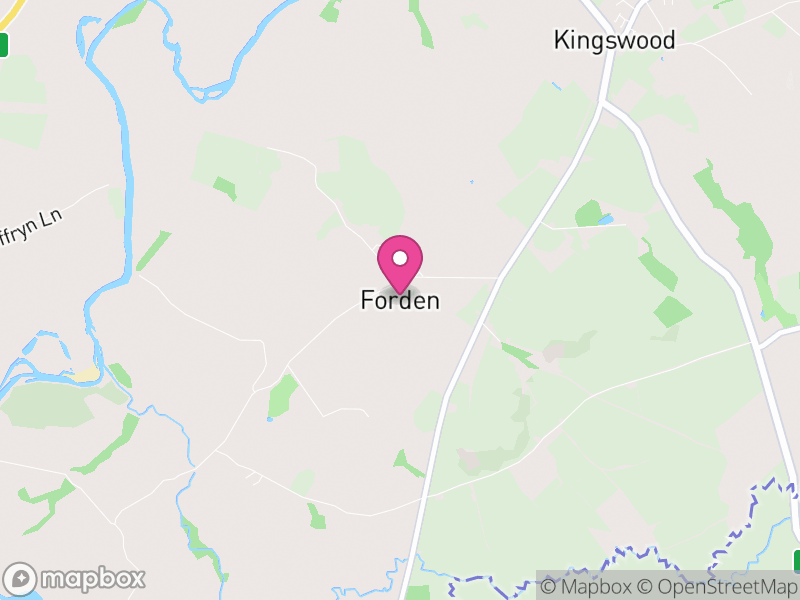 Map of Forden with Leighton and Trelystan, Powys