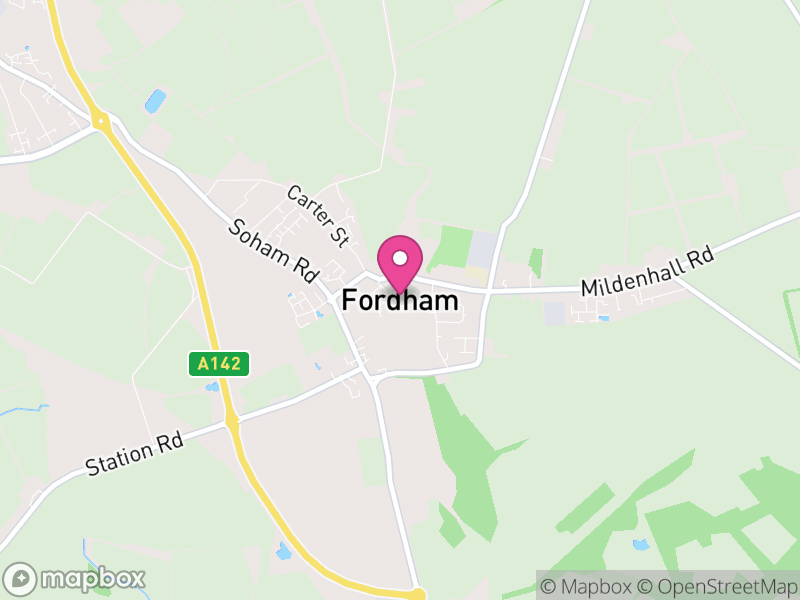 Map of Fordham, East Cambridgeshire