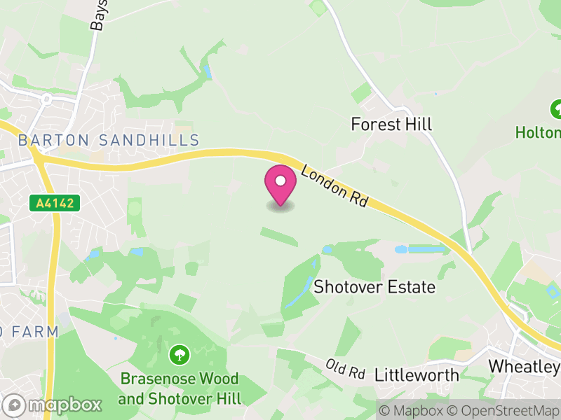 Map of Forest Hill with Shotover, South Oxfordshire