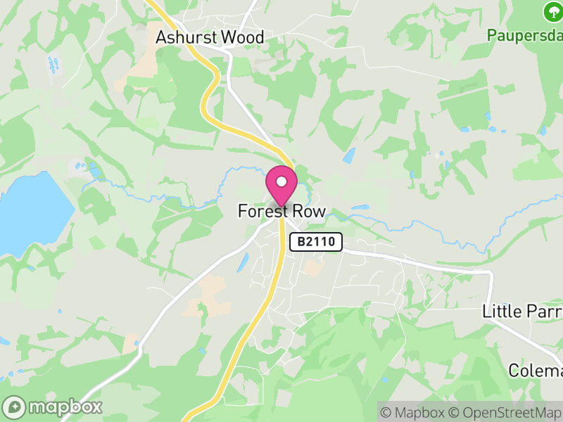 Map of Forest Row, Wealden