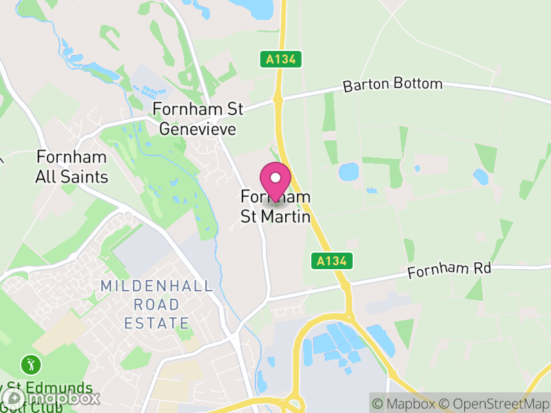 Map of Fornham St Martin, West Suffolk