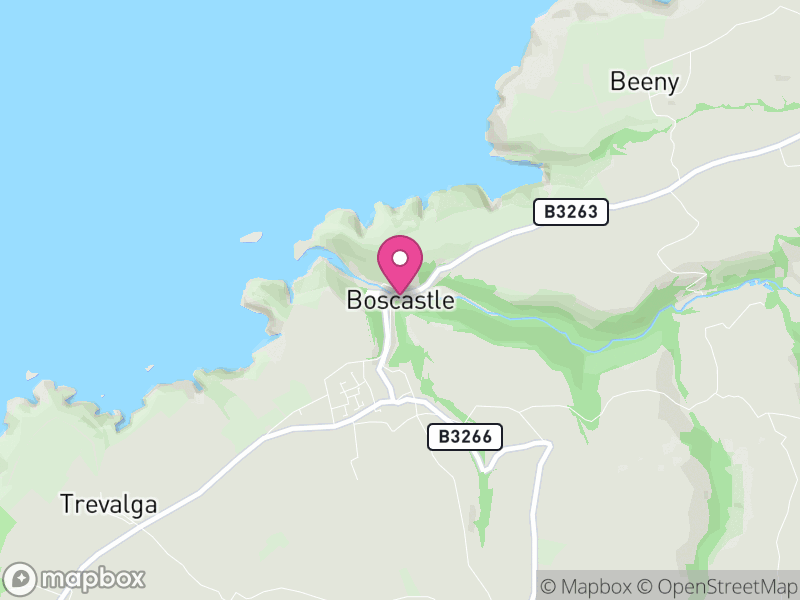 Map of Forrabury and Minster, Cornwall