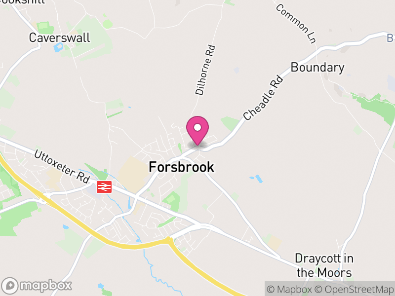 Map of Forsbrook, Staffordshire Moorlands