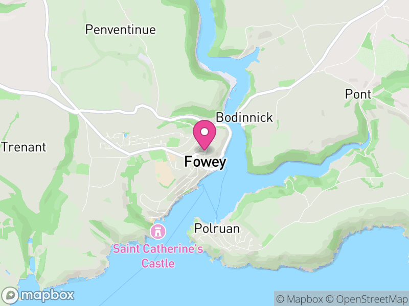 Map of Fowey, Cornwall