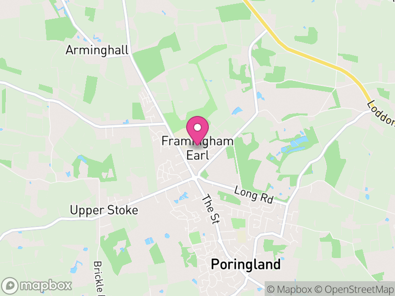 Map of Framingham Earl, South Norfolk
