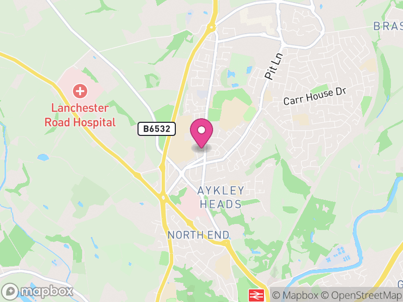 Map of Framwellgate Moor, County Durham