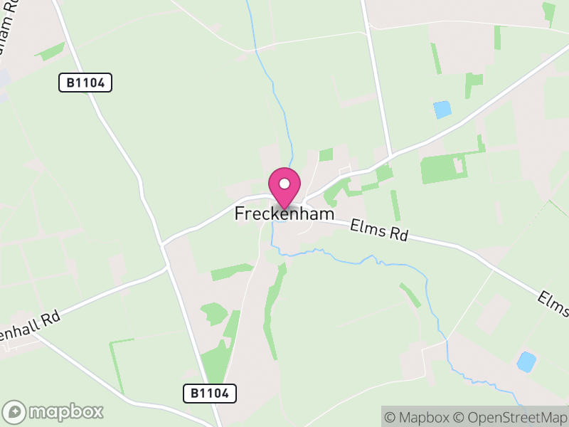 Map of Freckenham, West Suffolk