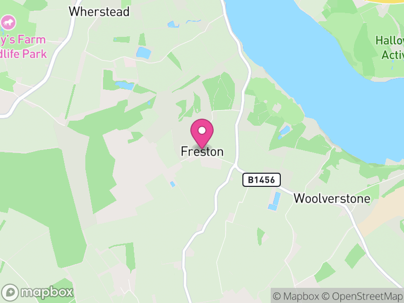 Map of Freston, Babergh