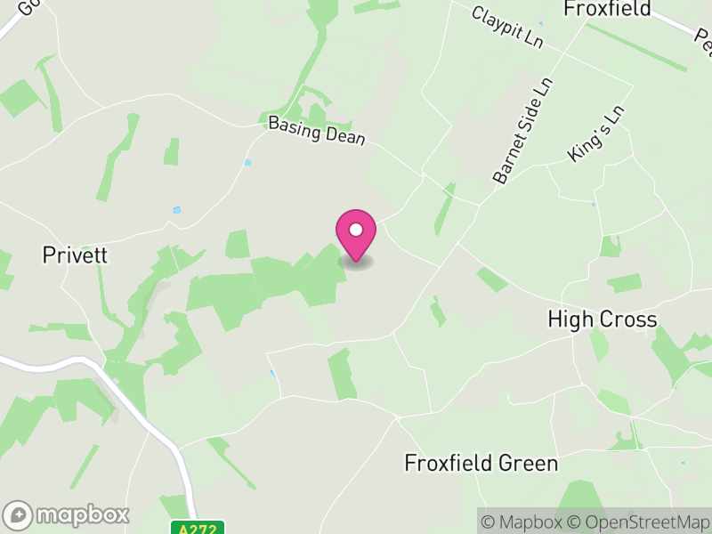 Map of Froxfield and Privett, East Hampshire