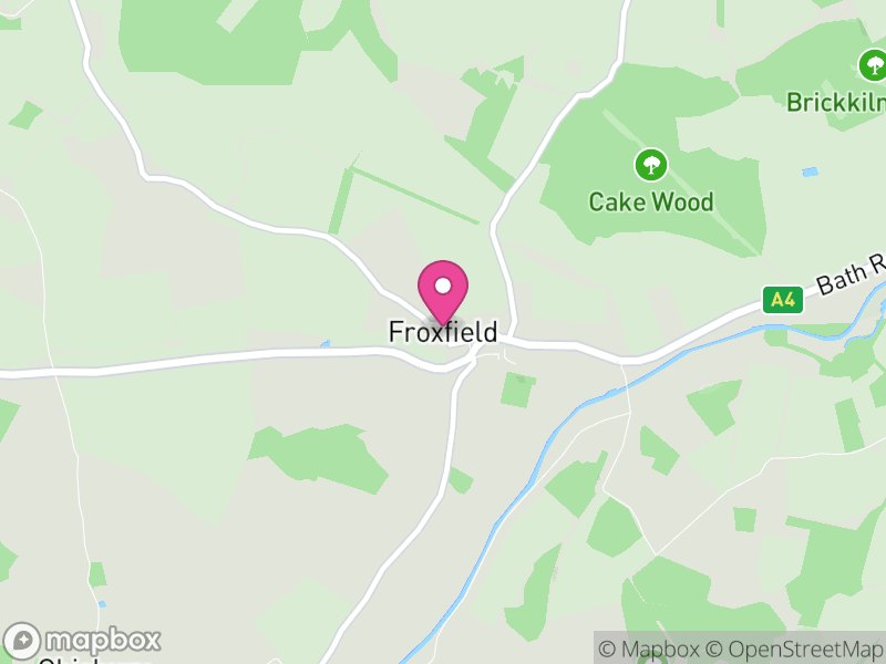 Map of Froxfield, Wiltshire