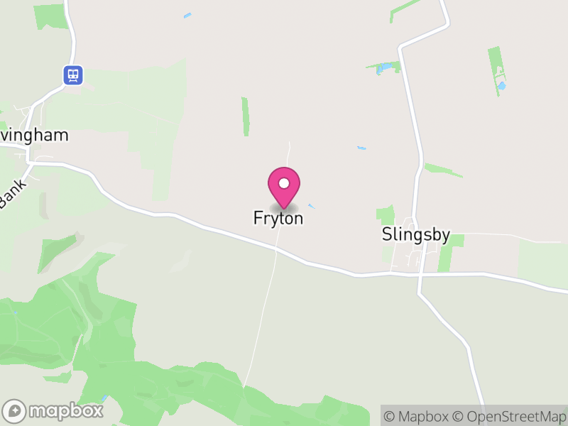 Map of Fryton, North Yorkshire