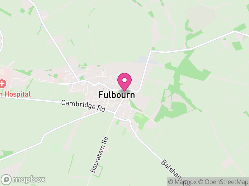 Map of Fulbourn, South Cambridgeshire