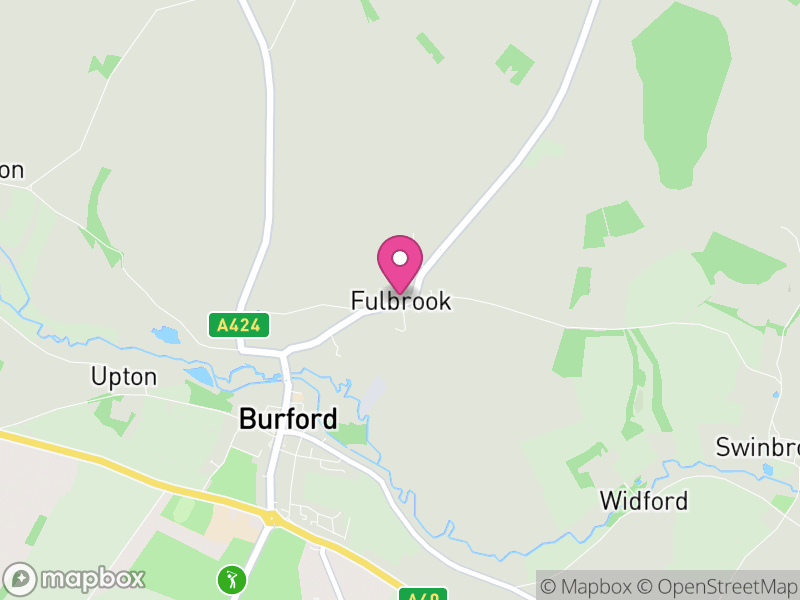 Map of Fulbrook, West Oxfordshire