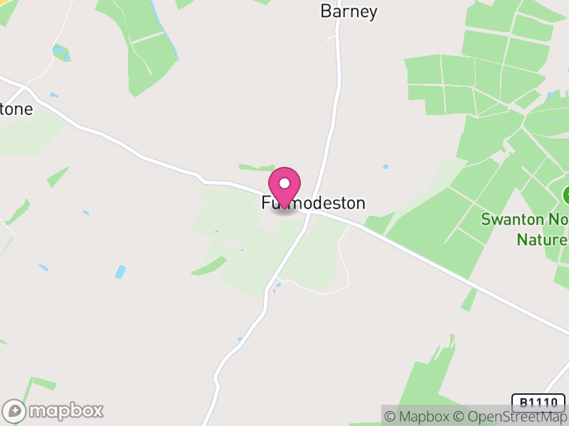 Map of Fulmodeston, North Norfolk