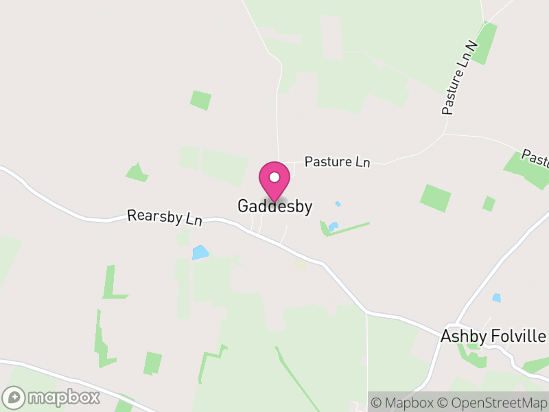 Map of Gaddesby, Melton